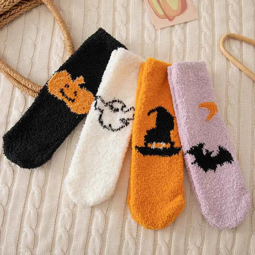 Funny Kawaii Halloween Cartoon Socks