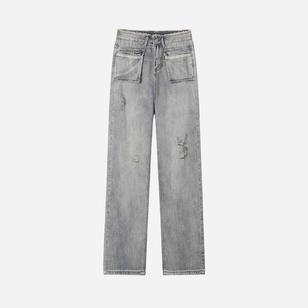 High-Quality Y2K High Waist Denim Jeans