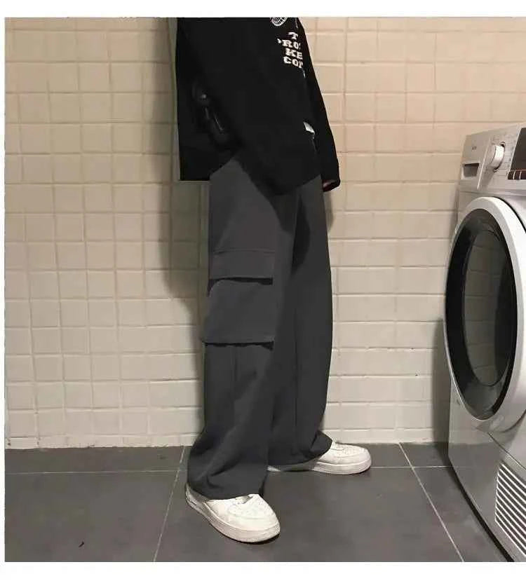 Men's vintage Casual Oversize Cargo Sweatpants