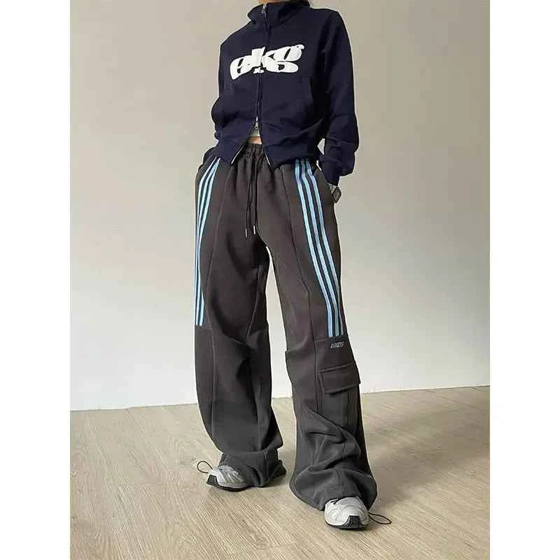 American Cool Retro Wide Leg Sweatpants