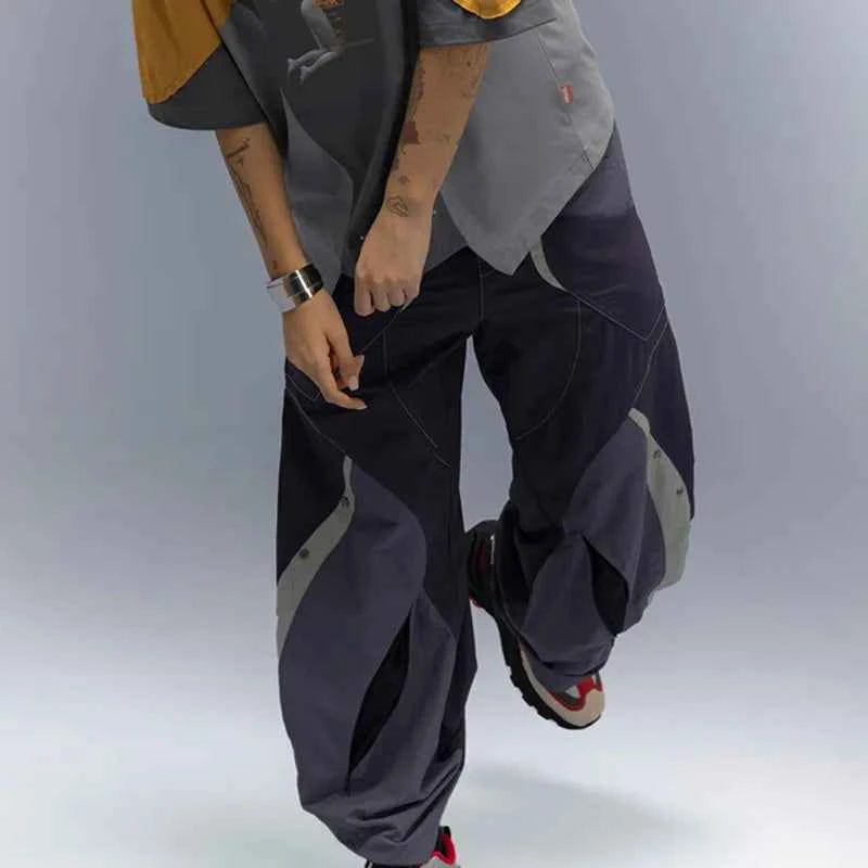 Breathable Lightweight Spliced Cargo Pants