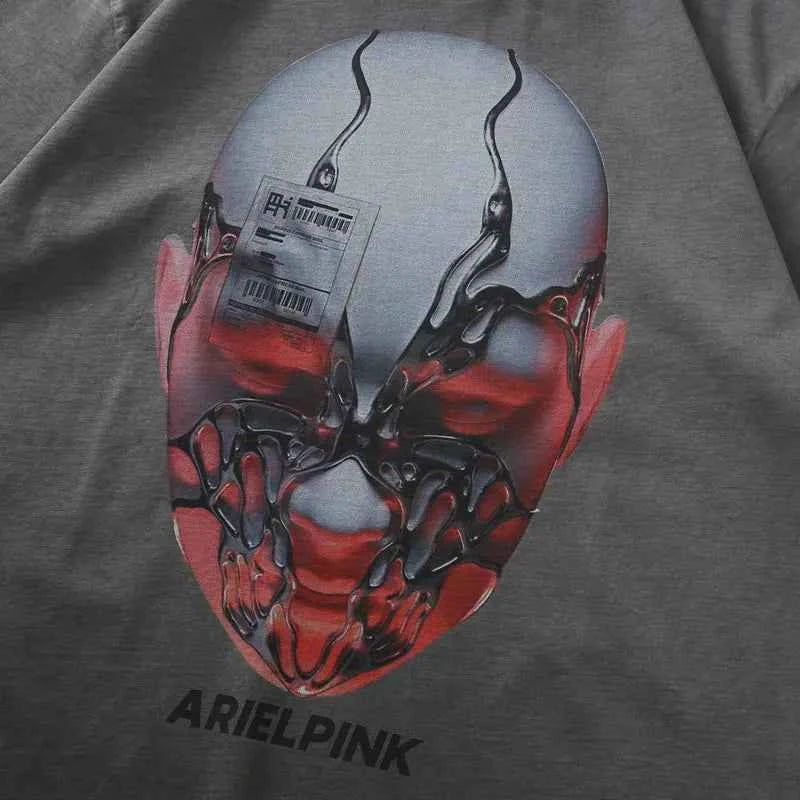 Versatile Gothic Graphic Print Short Sleeve T-Shirt
