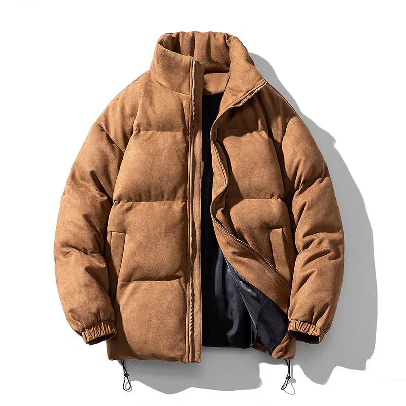 Dusky Color Padded Zipper Jacket