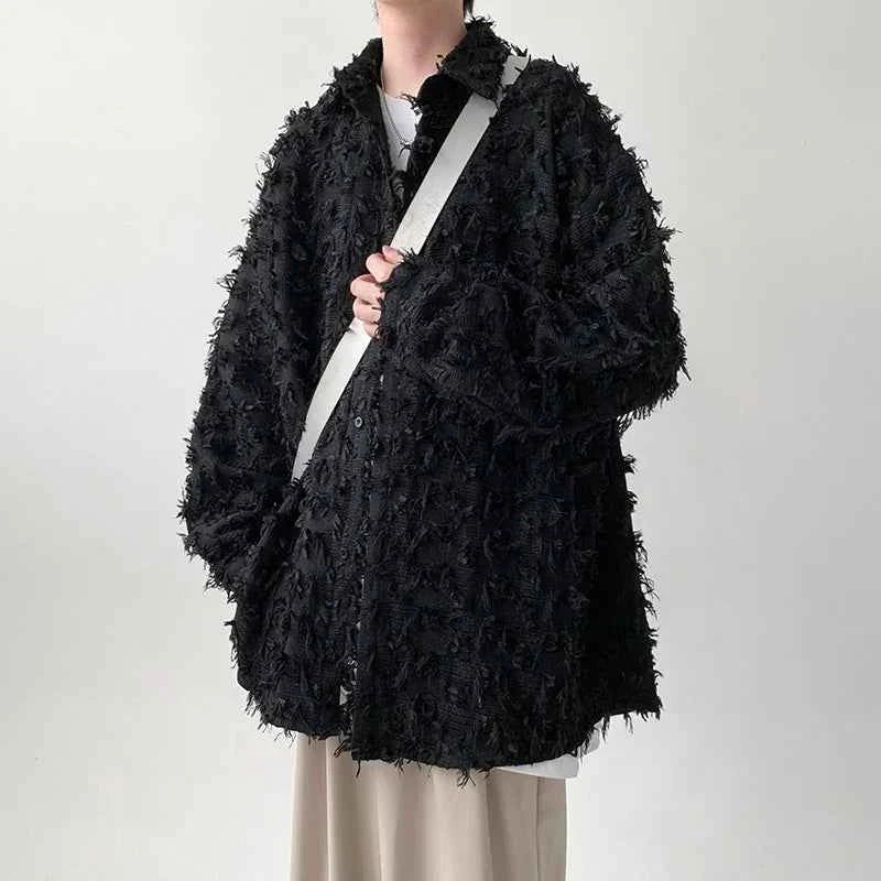 Streetwear High Quality Personality Thick Tassel Shirt