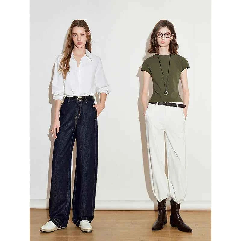 Vintage American Style Wide Leg Jeans