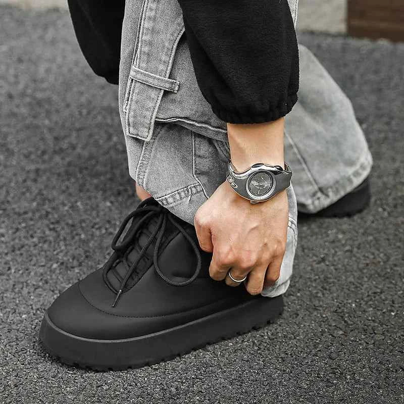 Solid Color High- Campus Casual Sneaker