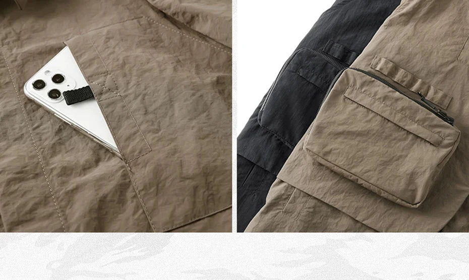 Multi Vest Pockets Two Pieces T-Shirt