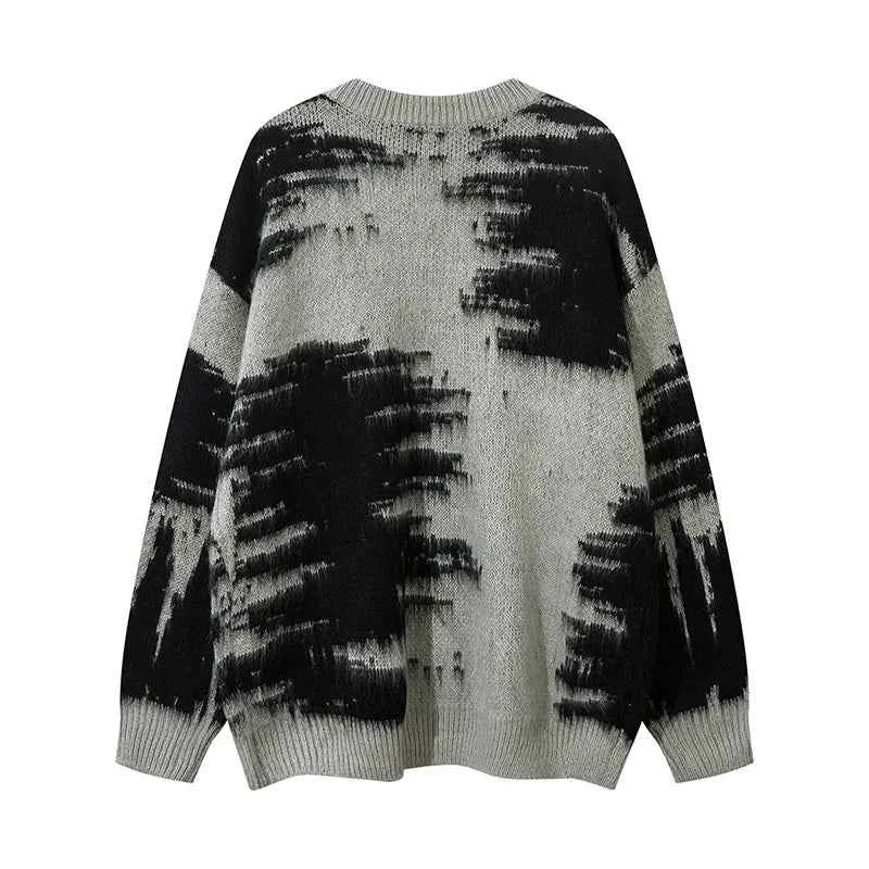 Y2K Streetwear Hip Hop Letter Tie Dye Sweater