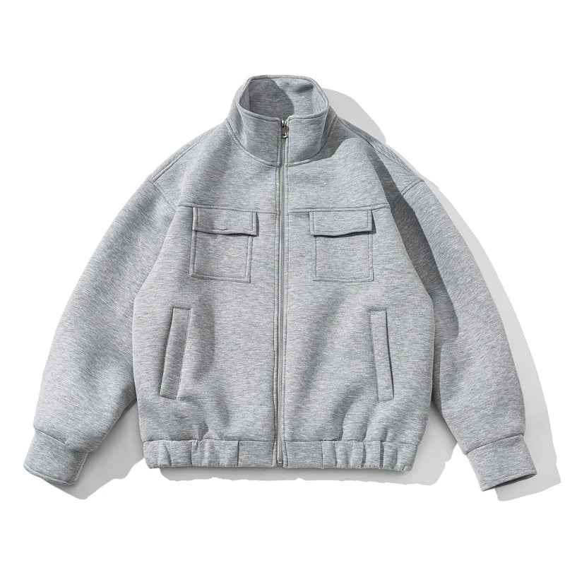 Y2K Spring Oversized Solid Color Cotton Jacket