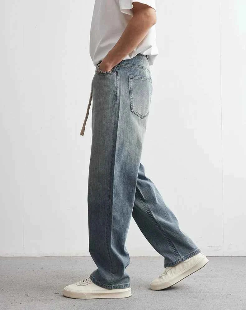 Men's Casual Retro Japanese Summer Loose Jeans