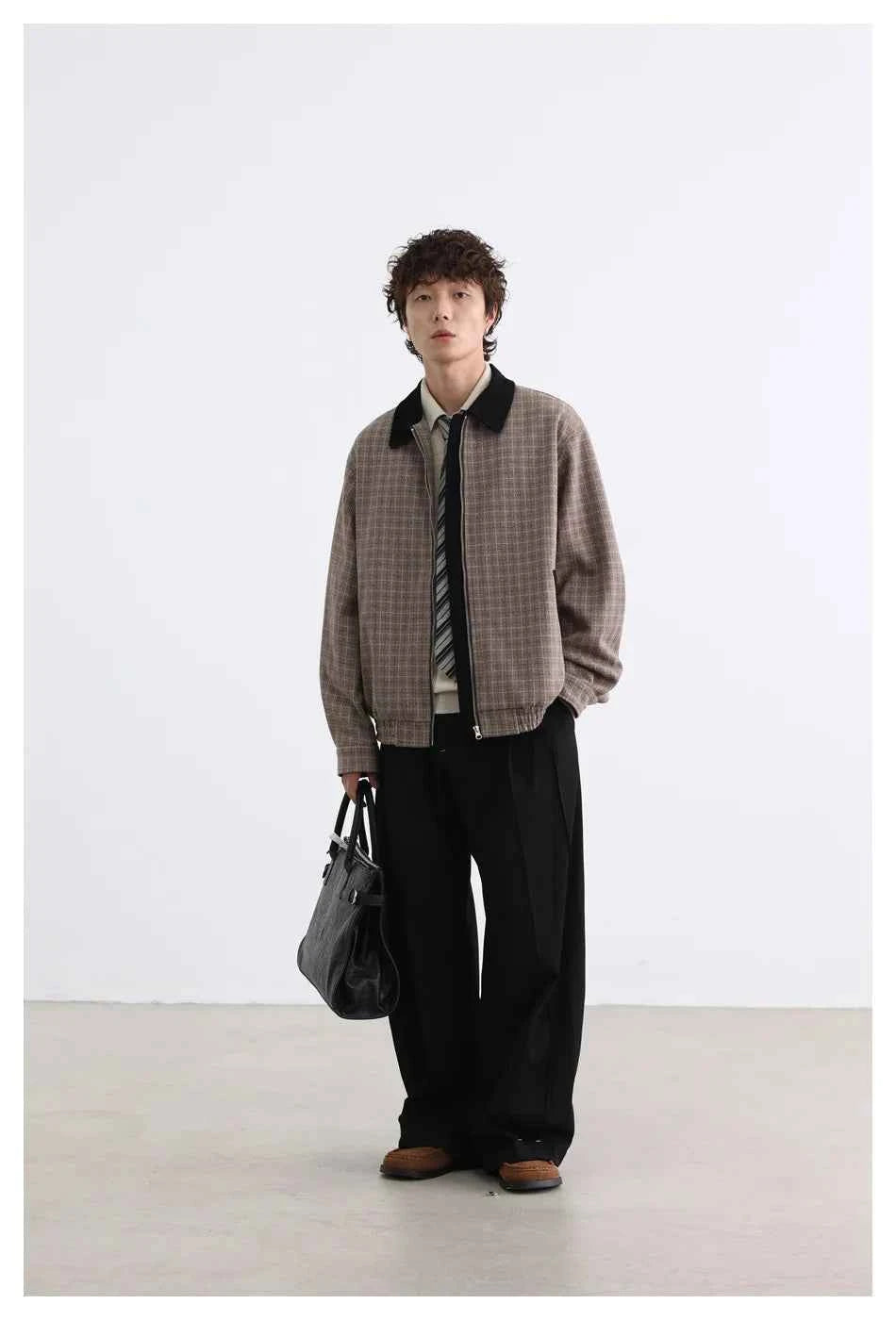 Lightweight Casual Plaid Vintage Comfort Jacket