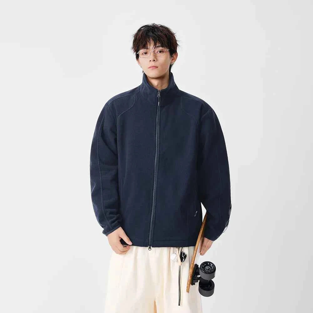 Y2K Lightweight Casual Fleece Zip-Up Jacket