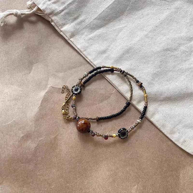 Elegant Vintage Natural Stone Necklace