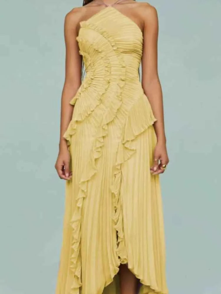 Lotus Edge Maxi Dress