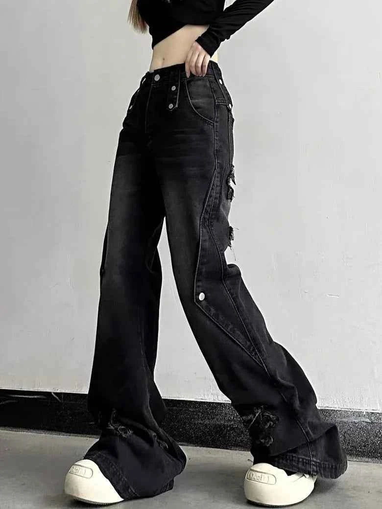 Cool High Waist Wide Leg Jeans