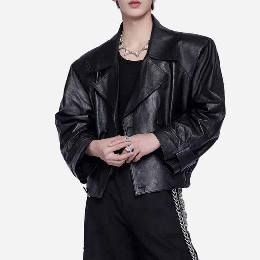 Long-lasting American Style Pu Leather Jacket