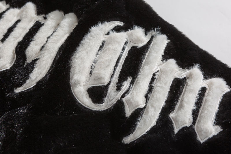 Streetwear Outerwear | Gothic Fleece Jacket