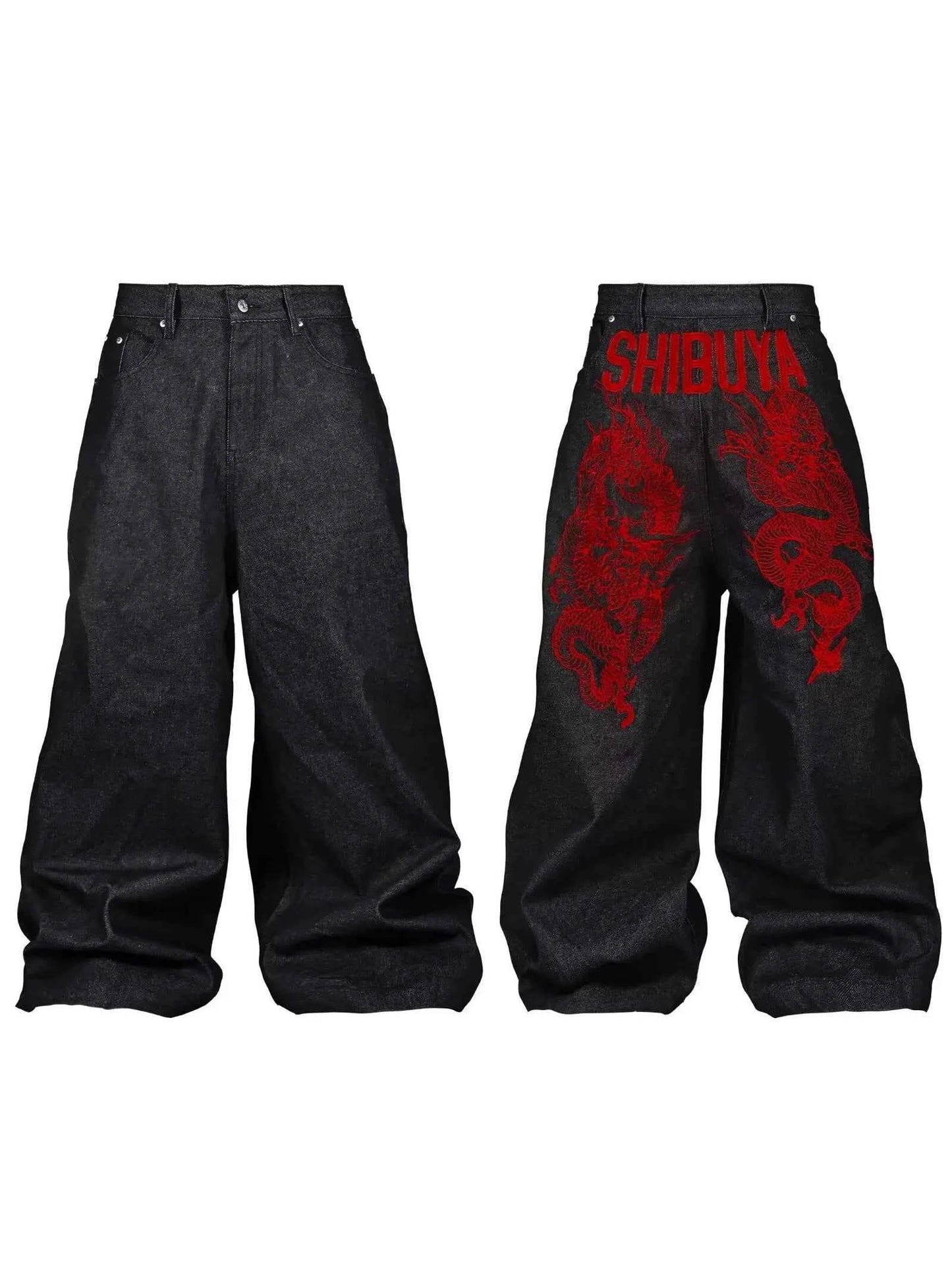 Gothic Embroidered American Style Hip Hop Jeans