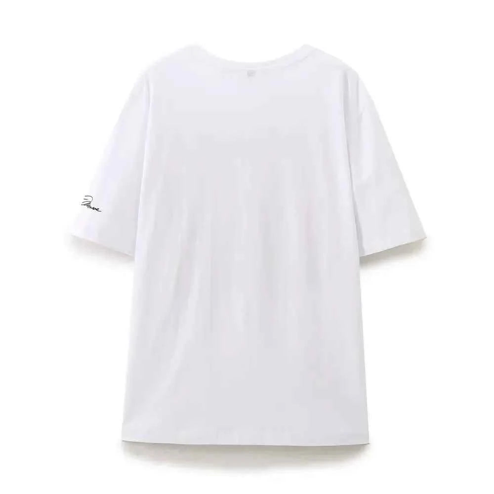 Vibrant Print Cotton Oversized T-Shirt