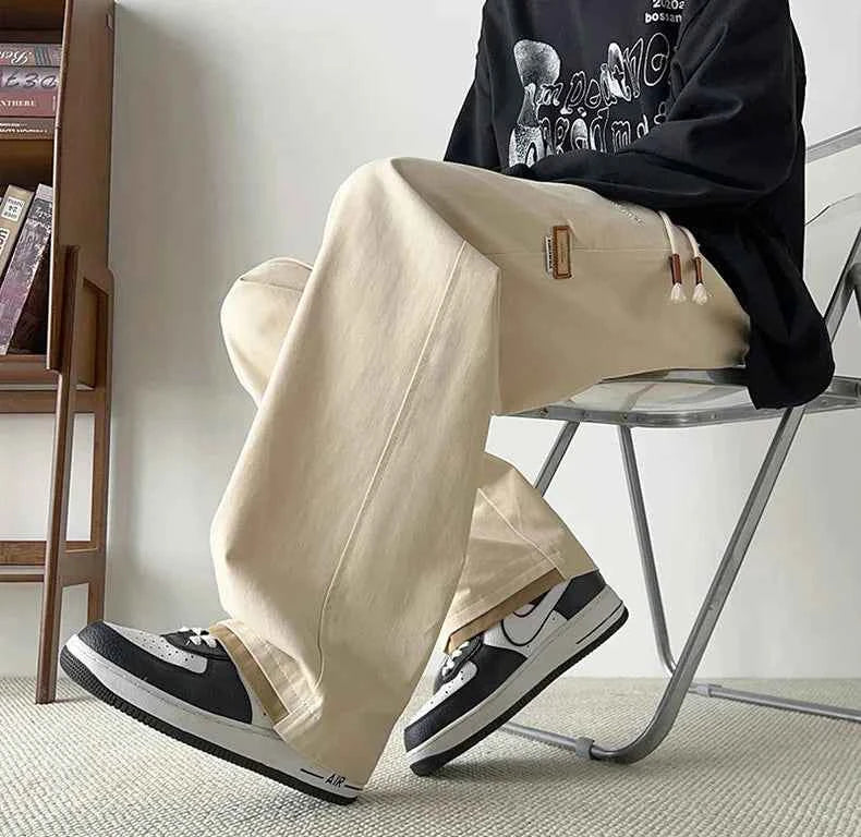 Fashionable Soft Loose Wide Leg Casual Jogger