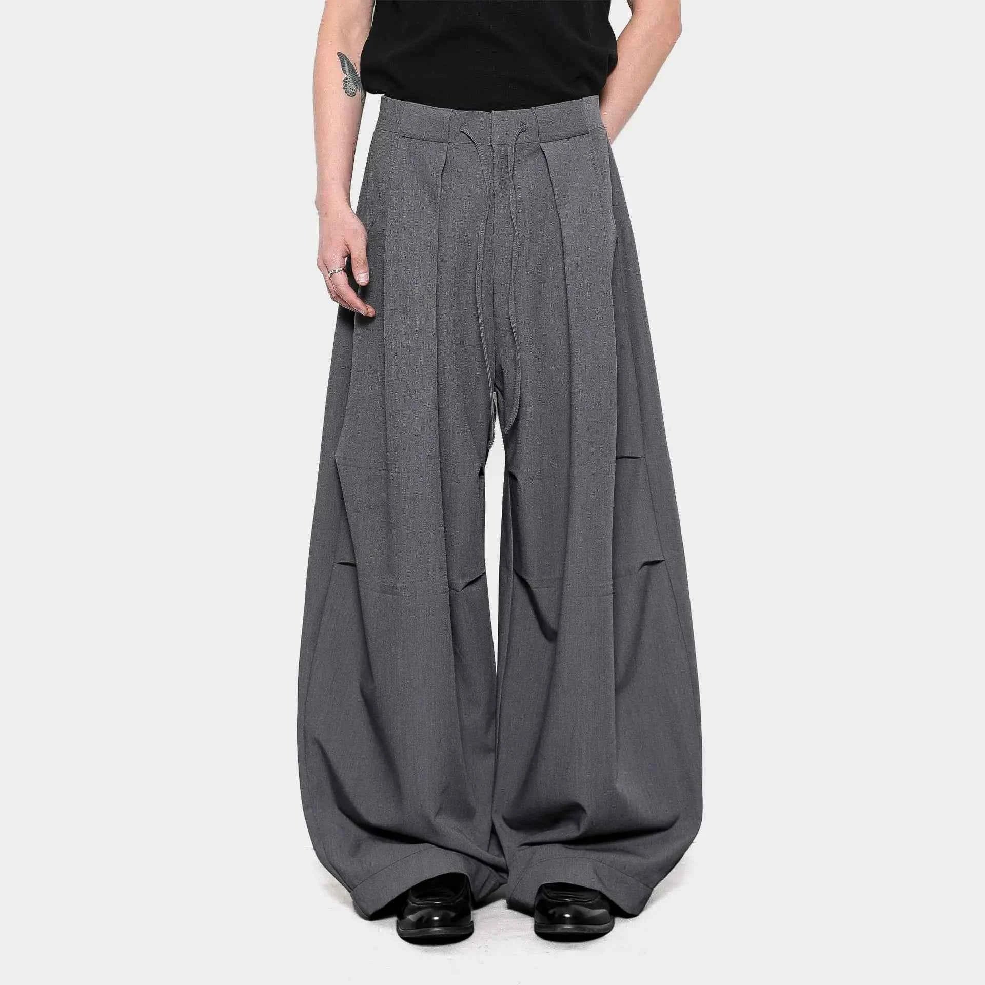 Handesome Retro Thin Wide Leg Casual Pants