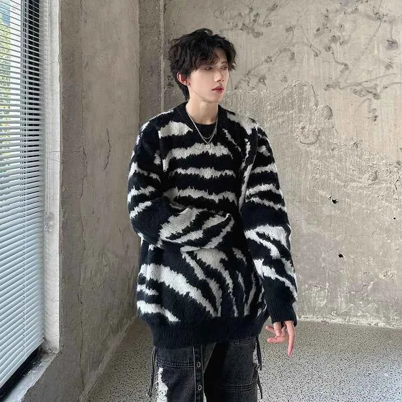 Warm Velvet Knitted Pullover Sweater