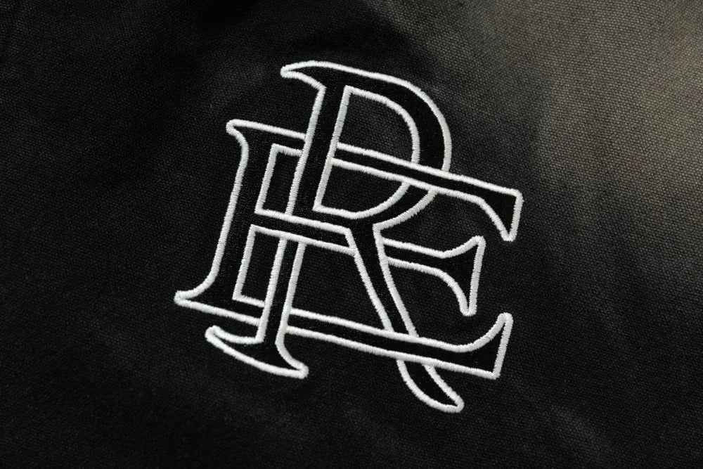 Faded Letter Embroidery Baseball Varsity Denim Jacket