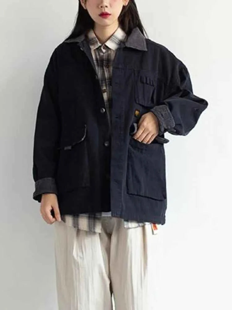 Military Army Retro Denim Jacket