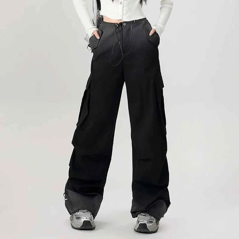 Cozy 90s Style Aesthetic Gradient Sports Cargo Pants