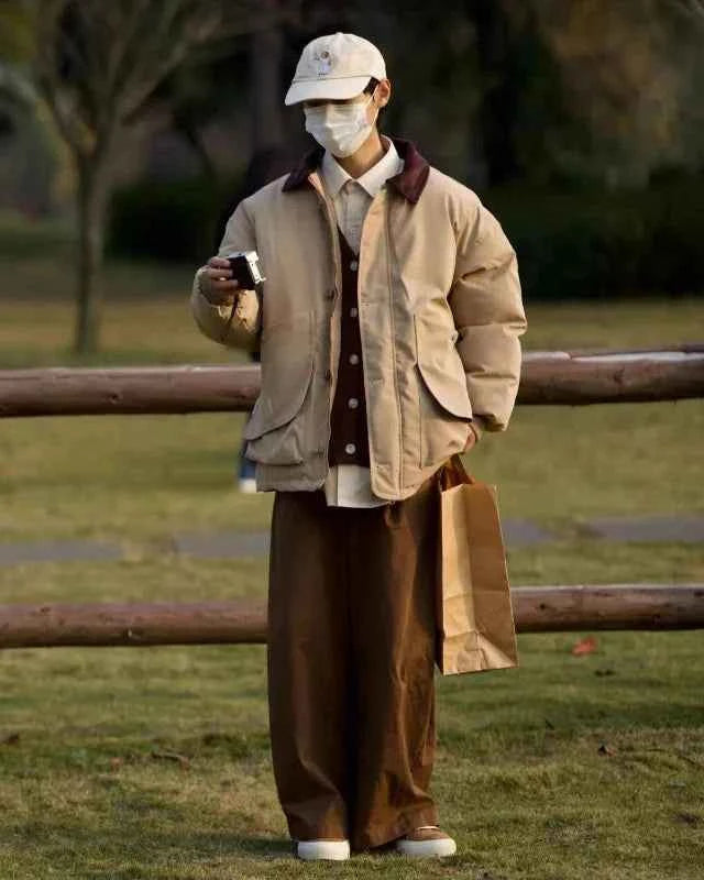 Japanese Thicken Parkas Large Pocket Jacket
