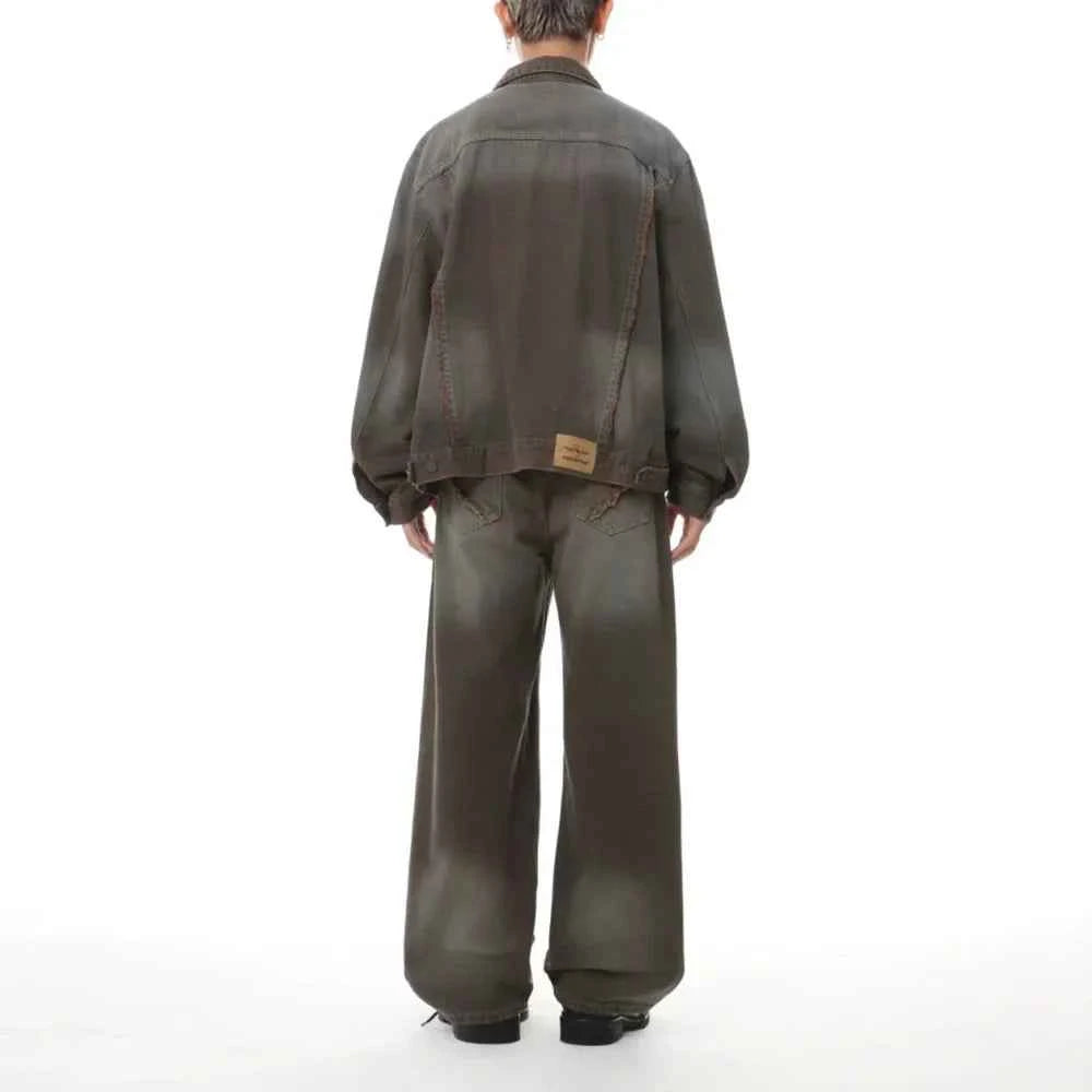 Streetwear Washed Retro Casual Pants Spring Jeans