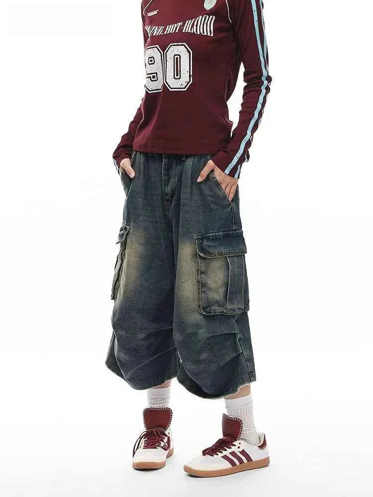 Vintage Baggy High Waist Denim Jorts