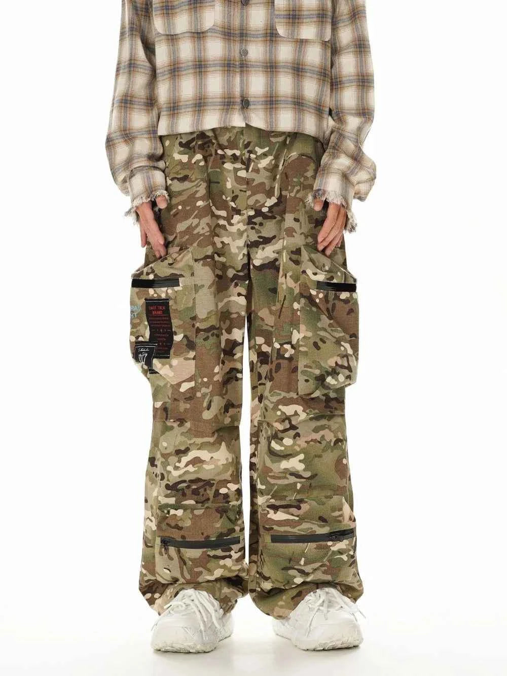 Japanese Style Versatile Camouflage Cargo Pants