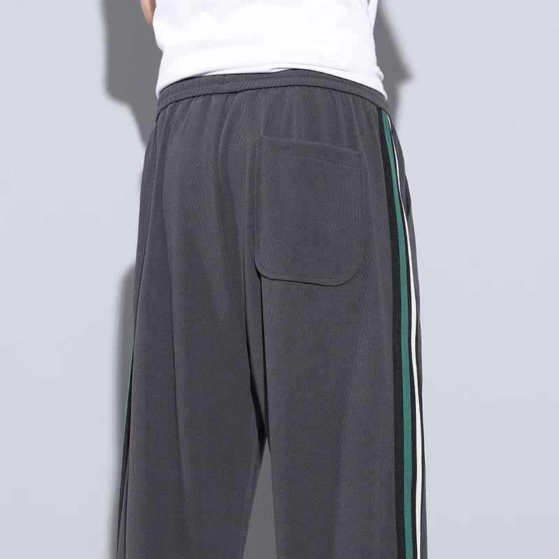 Minimalist Athletic Track Wide Leg Sweatpants