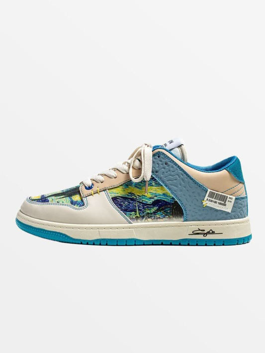 Sneakers Waves Unisex Blue - Luxury Urban "Fluid-Step" Chunky Trainers