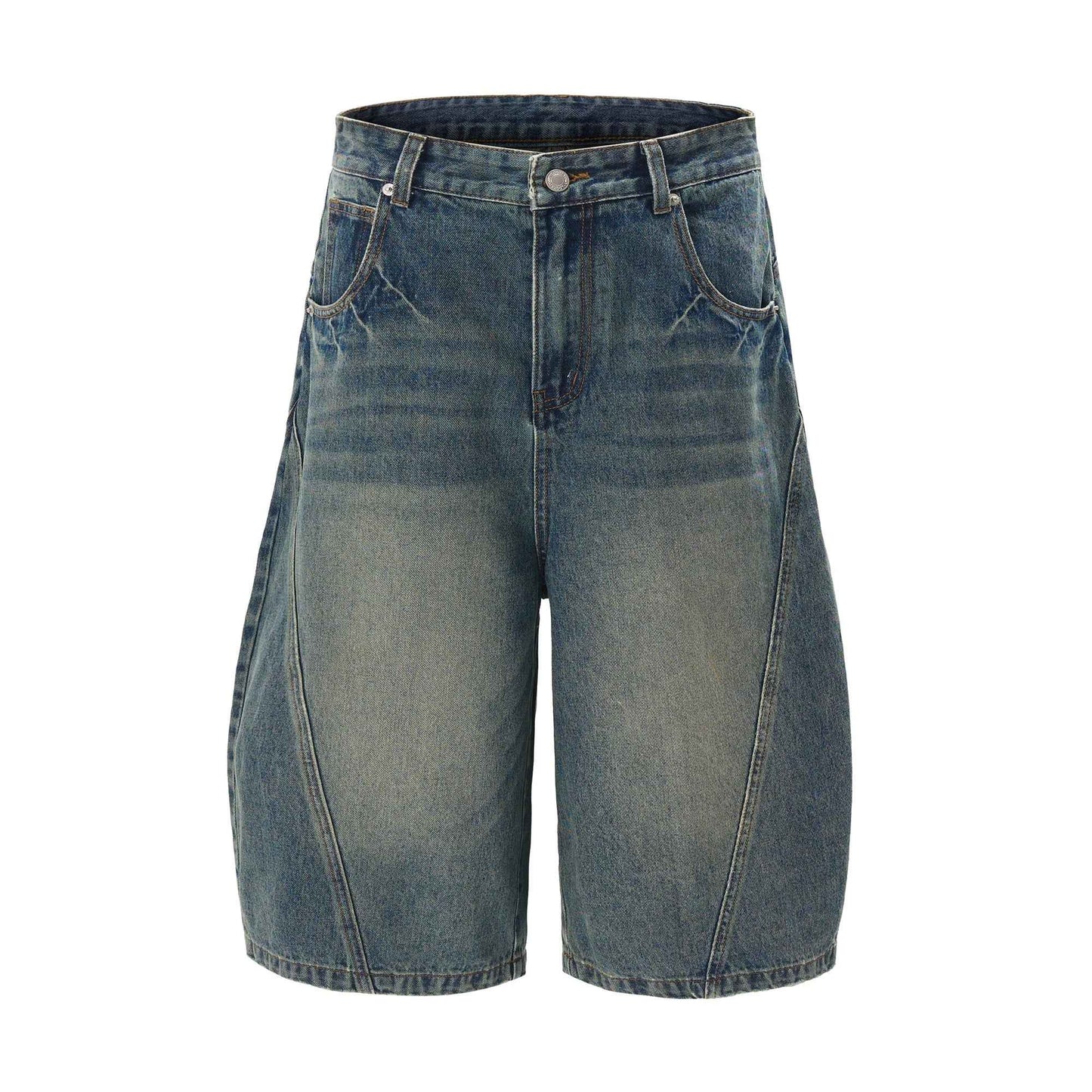 Y2K Distressed Oversized Denim Short