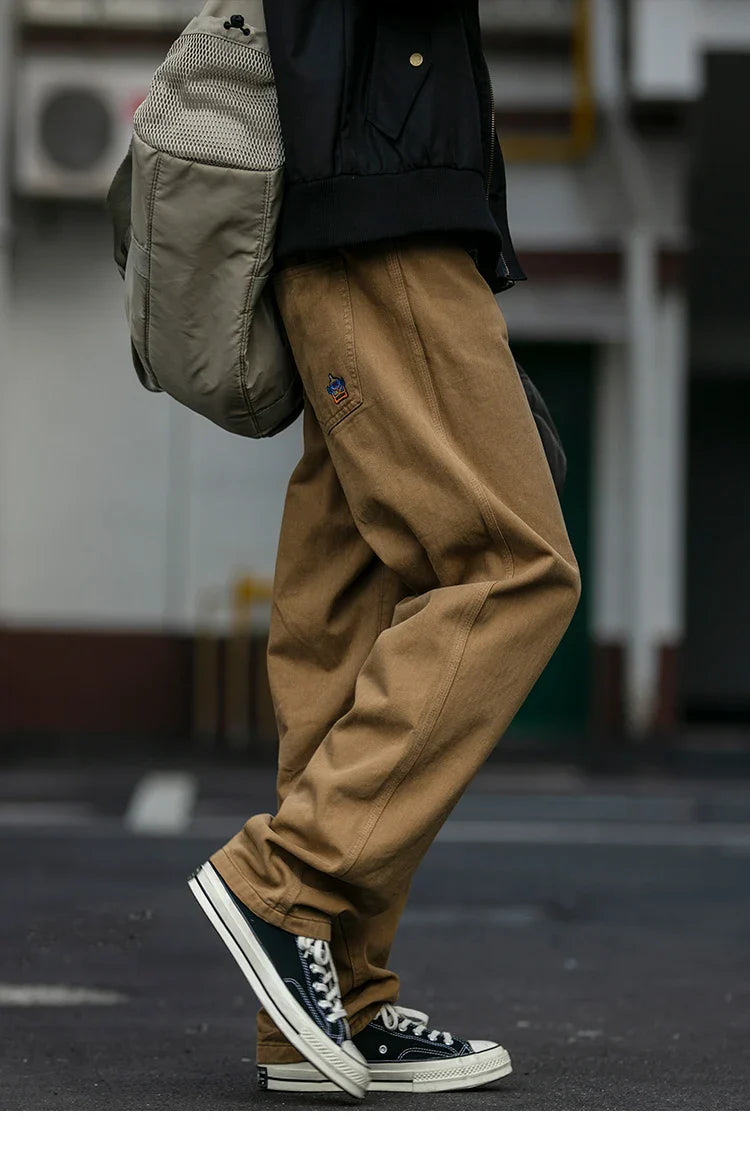Casual Straight-Leg Trousers