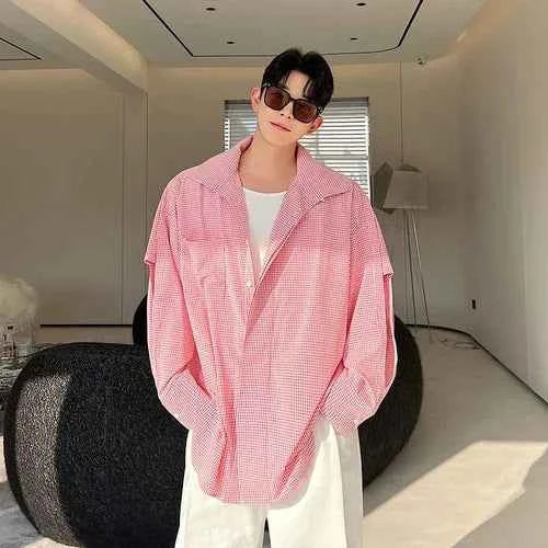 Versatile Oversize Plaid Casual Retro Shirt