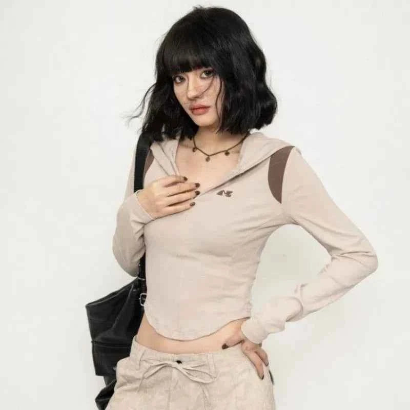 Retro Sports Casual Style Hooded T-Shirt