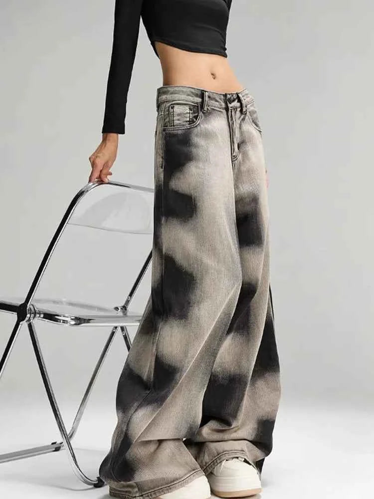 Denim Game Strong American Style Wide Leg Jeans