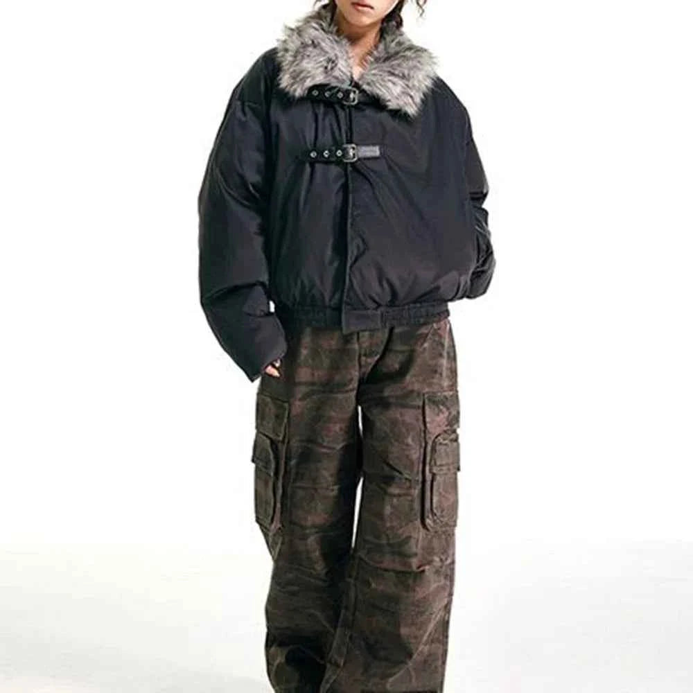 Streetwear Luxury Faux Fur Casual Jacket