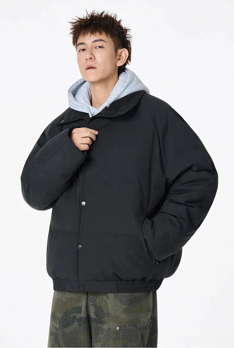Thickened Windproof Cotton Puffer Jacket - Luxuryurbanwear