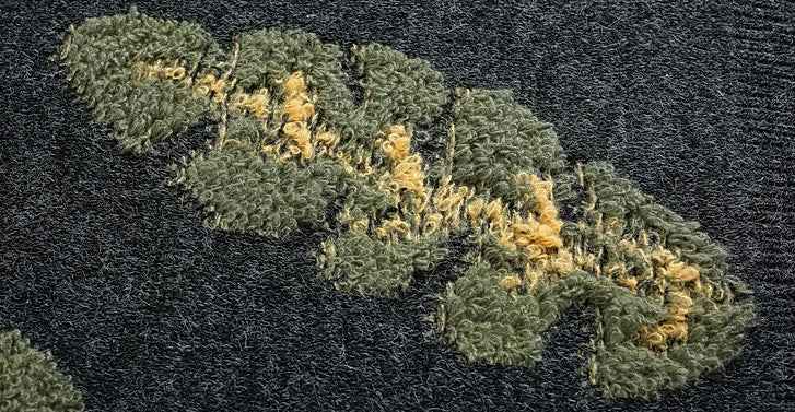 Y2K Japanese Style Leaf Jacquard O-Neck Sweater