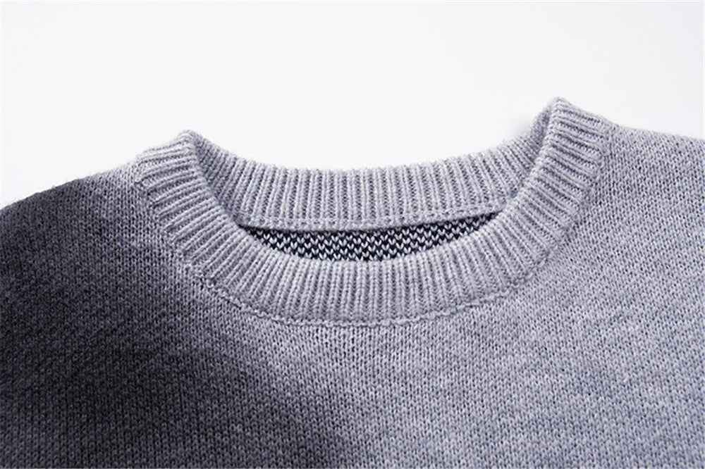 Essential Distressed Letter Graphic Knitted Sweater