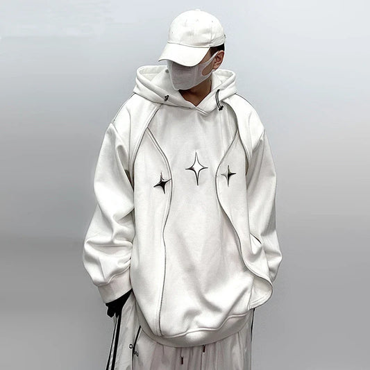Chrome Star Oversized Hoodie Jacket