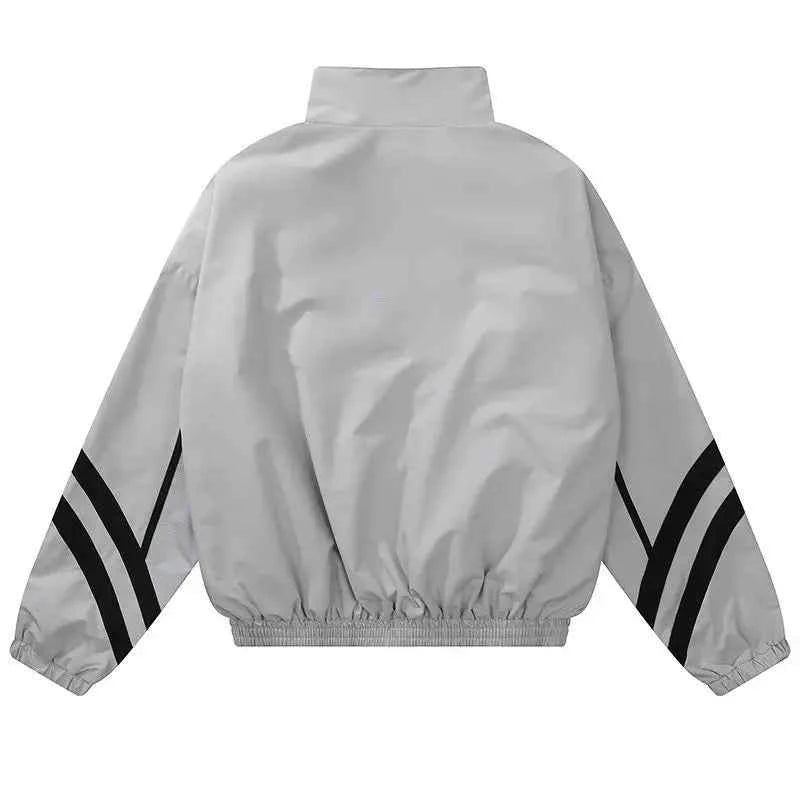 Y2K High-Quality Retro Patchwork Windbreaker Jacket