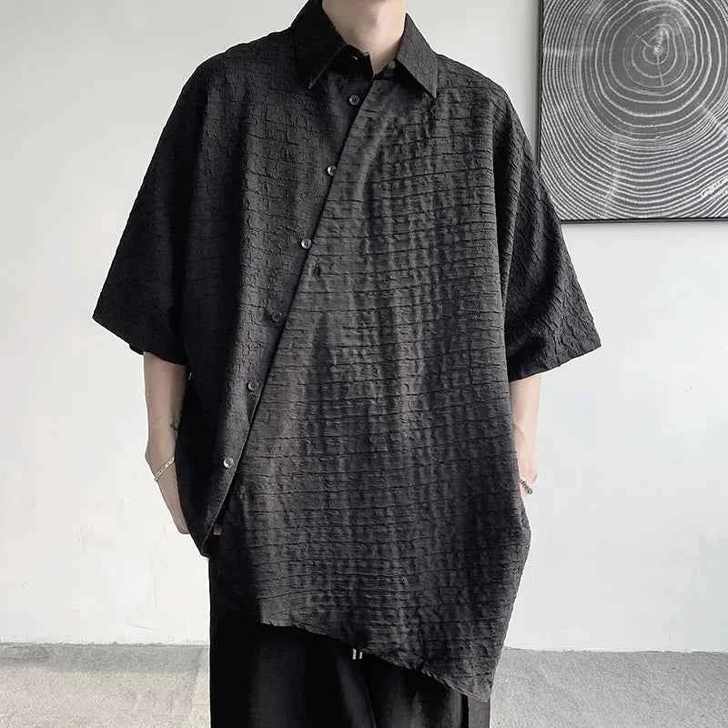 Streetwear Casual Floral Japanese Style Loose Fit Shirt