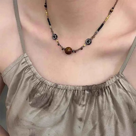 Elegant Vintage Natural Stone Necklace
