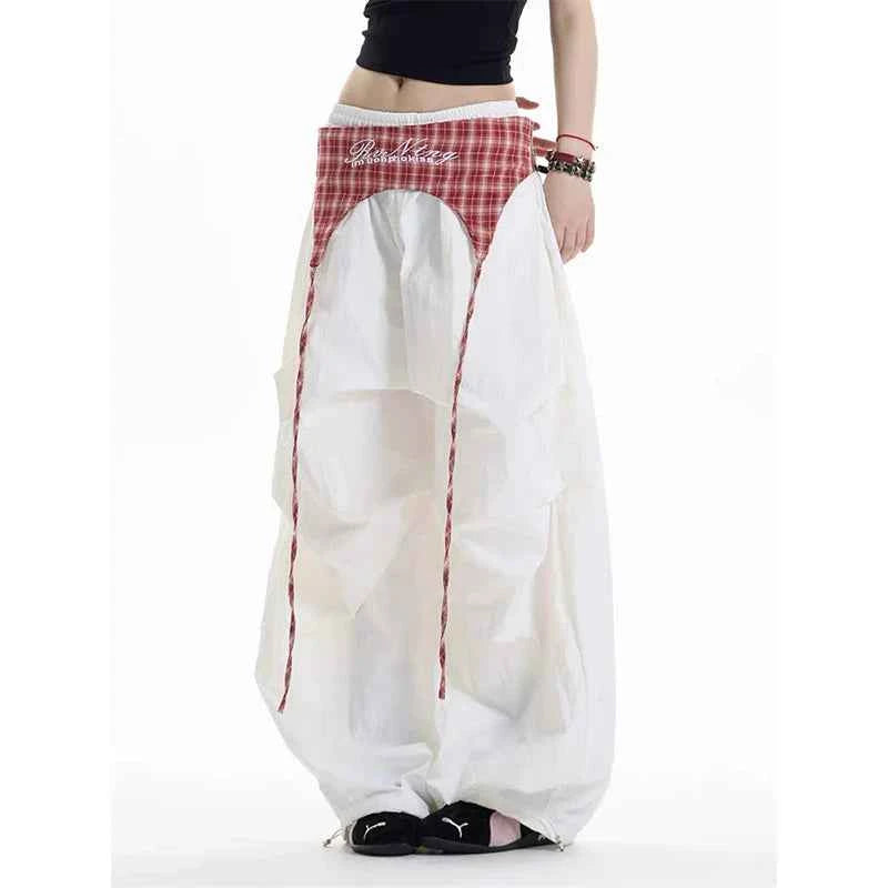 Oversized Hip Hop 2000s Style Parachute Cargo Pants