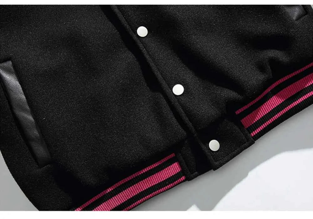 Stadium Award Letter Embroidery Varsity Leather Jacket